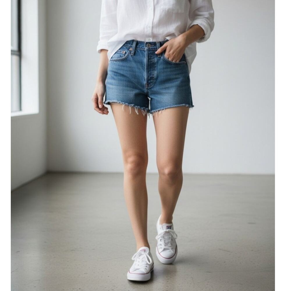 Levi's 501 Premium Cutoff Denim Shorts Women's Size 26